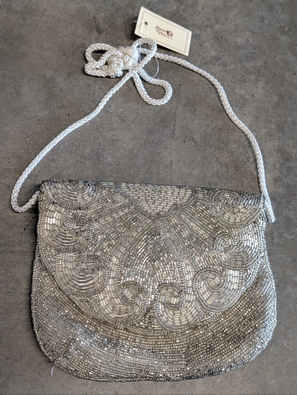 new VINTAGE BEADED evening BAG